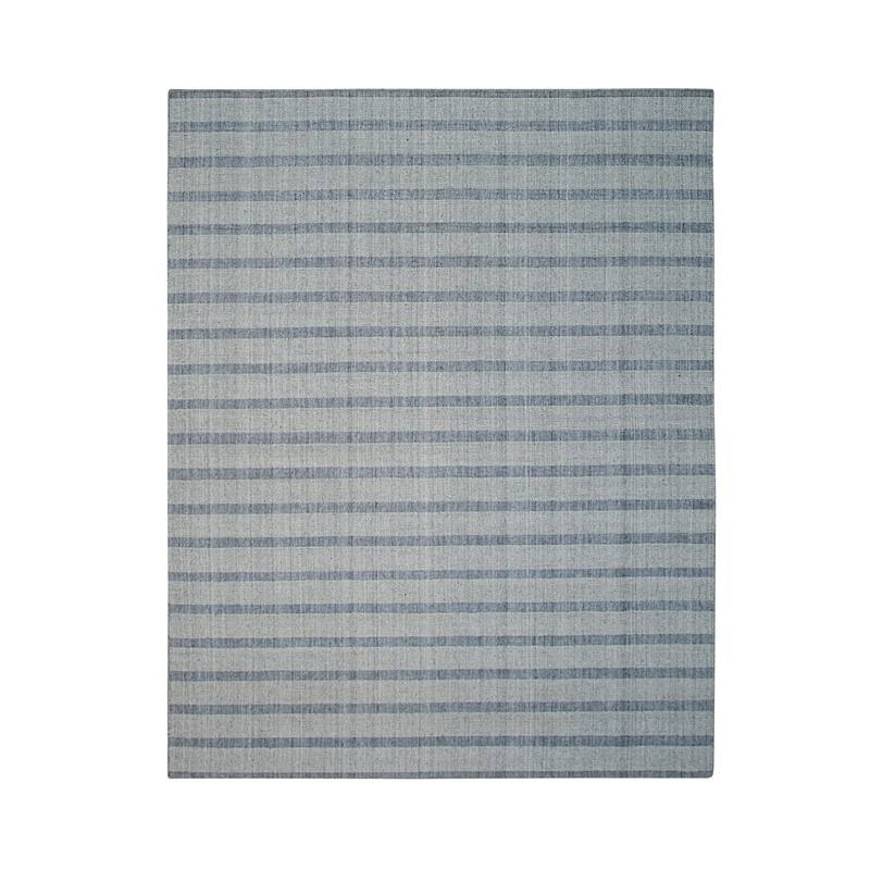 Hand-Tufted Wool Modern Tufted Loop Rug, 5' x 8', Medium Blue Area Rug, Luxurious Soft Texture for Living Spaces - L