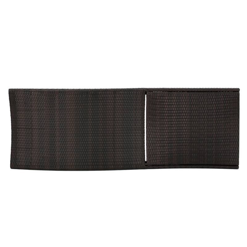 Toscana Outdoor Brown Wicker Adjustable Chaise Lounge with Cushion by Christopher Knight Home