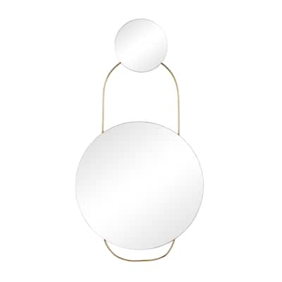 Metal Wall Mirror - Gold - CosmoLiving by Cosmopolitan - 1"W x 20"L x 27"H