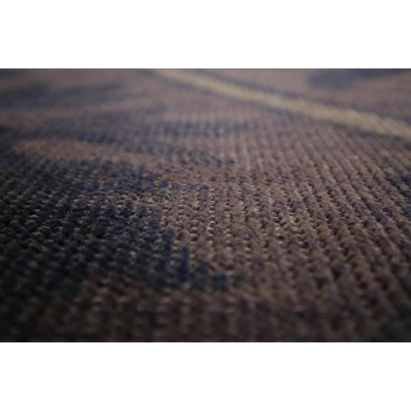 Abstract Oriental Area Rug Handmade Wool Carpet - 5'0" x 7'10"