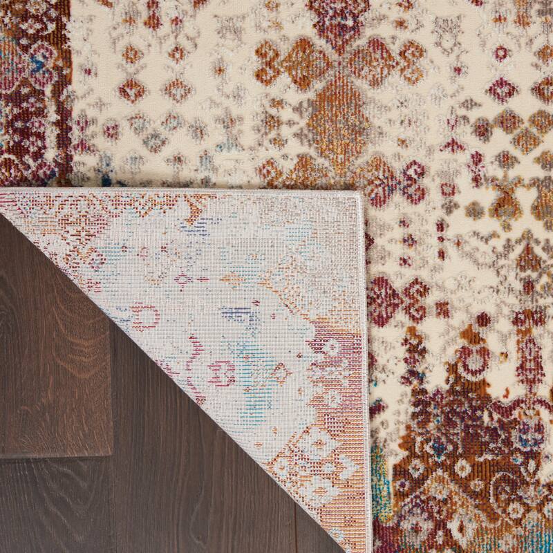 Nourison Entice Vintage Moroccan Ombre Multicolor Area Rug