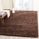 preview thumbnail 165 of 197, SAFAVIEH Laguna Shag Verdiana Solid Color 2-inch Thick Rug. 8' x 10' - Brown - Rectangle