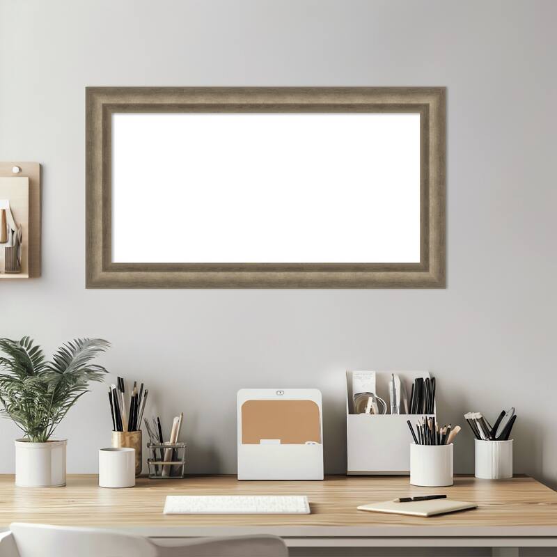 Amanti Art Angled Bronze Framed Dry Erase Magnetic Board