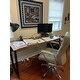 Carbon Loft Jannah Rustic Brown Embossed Writing Desk