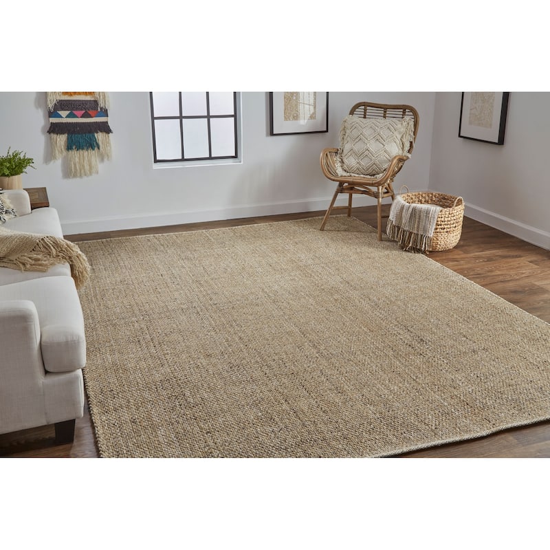 Siona Space Dyed In/Outdoor Flatweave, Dusty Blue, Area Rug