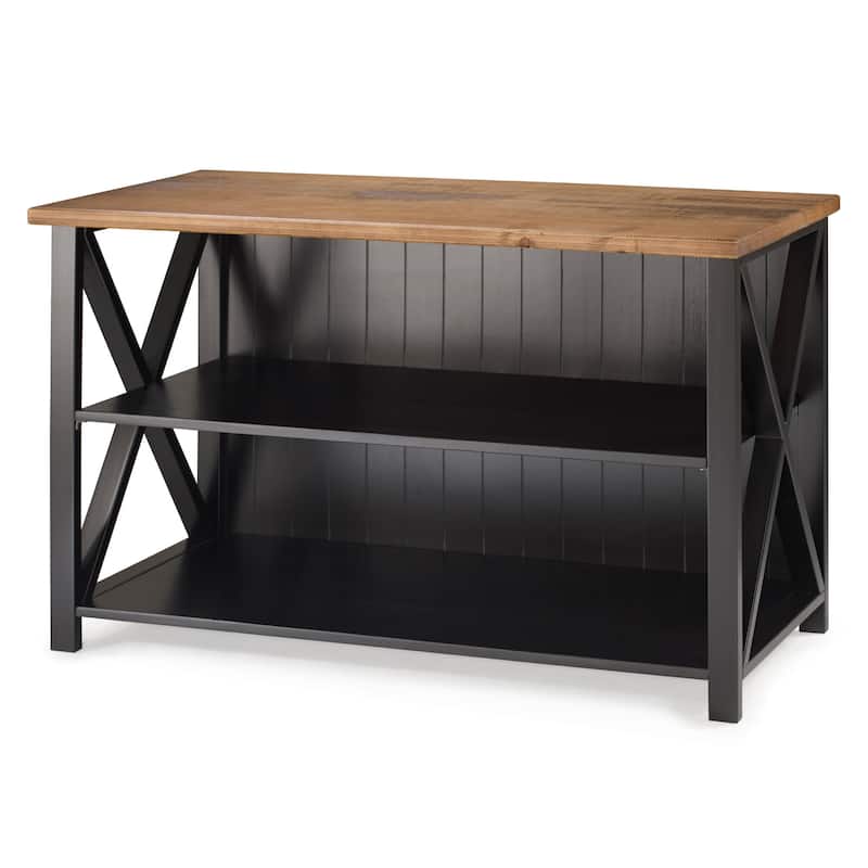 Middlebrook Farmhouse 52-inch Solid Wood Bookshelf Console