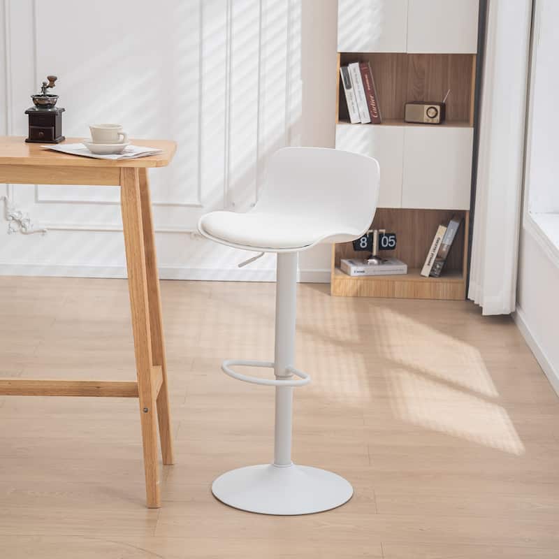 Modern Barstools Set of 2 Swivel Bar Chairs