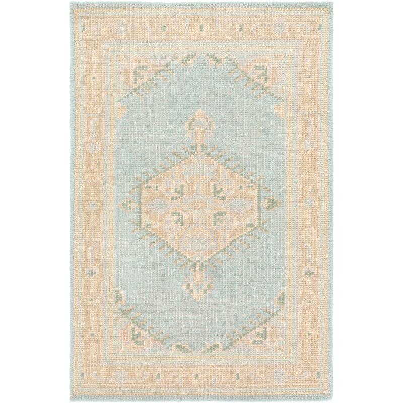 Hand-knotted Alford Boho Medallion Wool Area Rug
