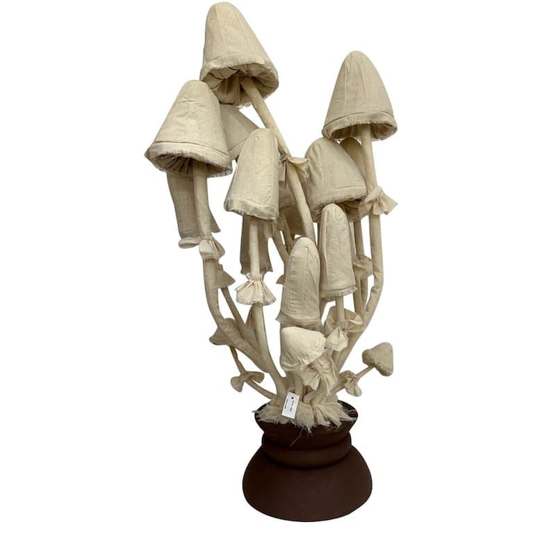 Muslin Mushroom Sculpture- A