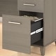 preview thumbnail 12 of 13, Somerset 72W L Shaped Desk with Hutch, Cabinet and Bookcase in Gray