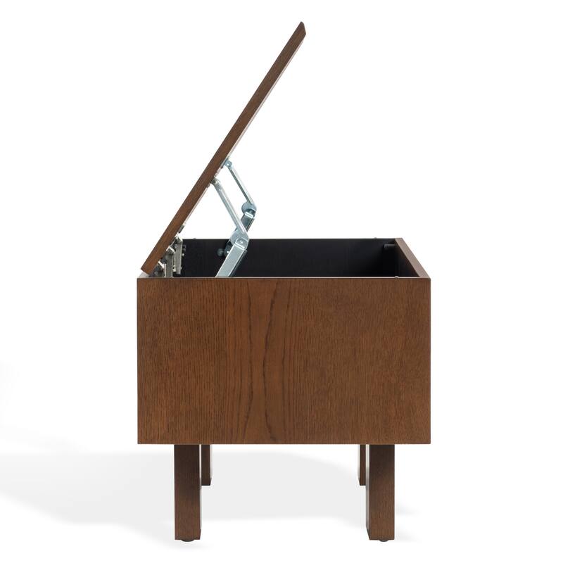 SAFAVIEH Couture Sherianya Wood Storage Bench - 50"W x 18"D x 18"H