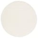 preview thumbnail 39 of 51, SAFAVIEH Handmade Fifth Avenue Goretti Solid New Zealand Wool Rug 5' Round - Ivory - Round