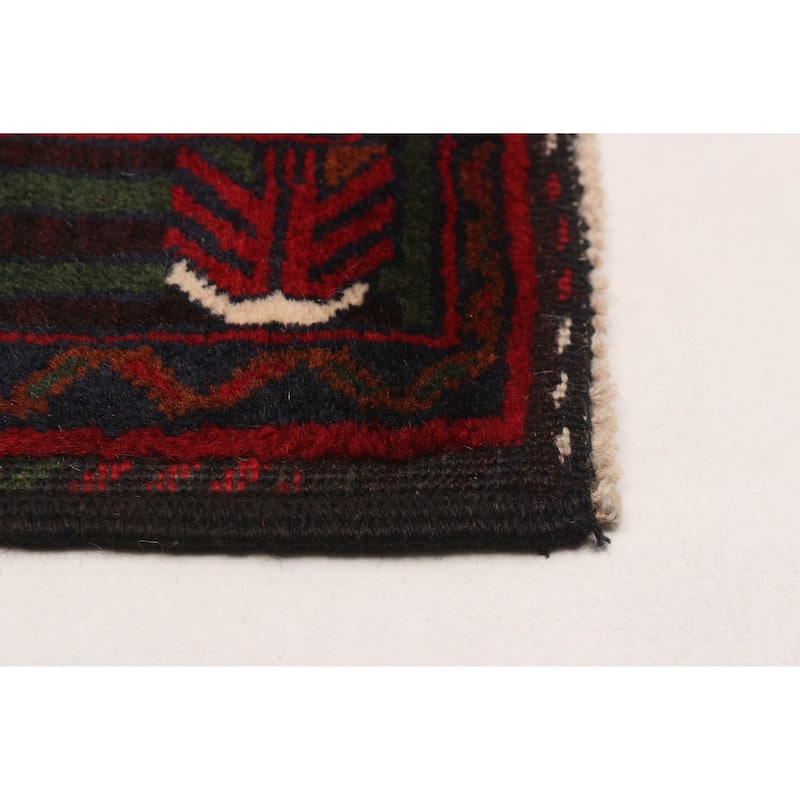 Teimani Red Rug 3'7" x 6'2" - 3'7 x 6'2