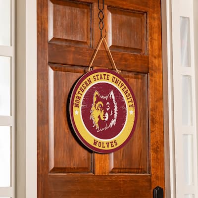 Northern State University Wooden Door Decor Wall Sign - Multi-Color