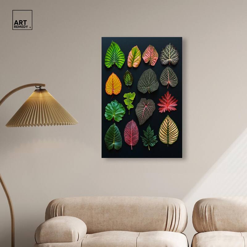 Leaf Lexicon Canvas by Art Remedy, Gallery Wrapped