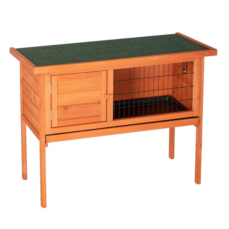 36" Single Deck Waterproof Wooden Chicken Coop - N/A - Natural Wood Color