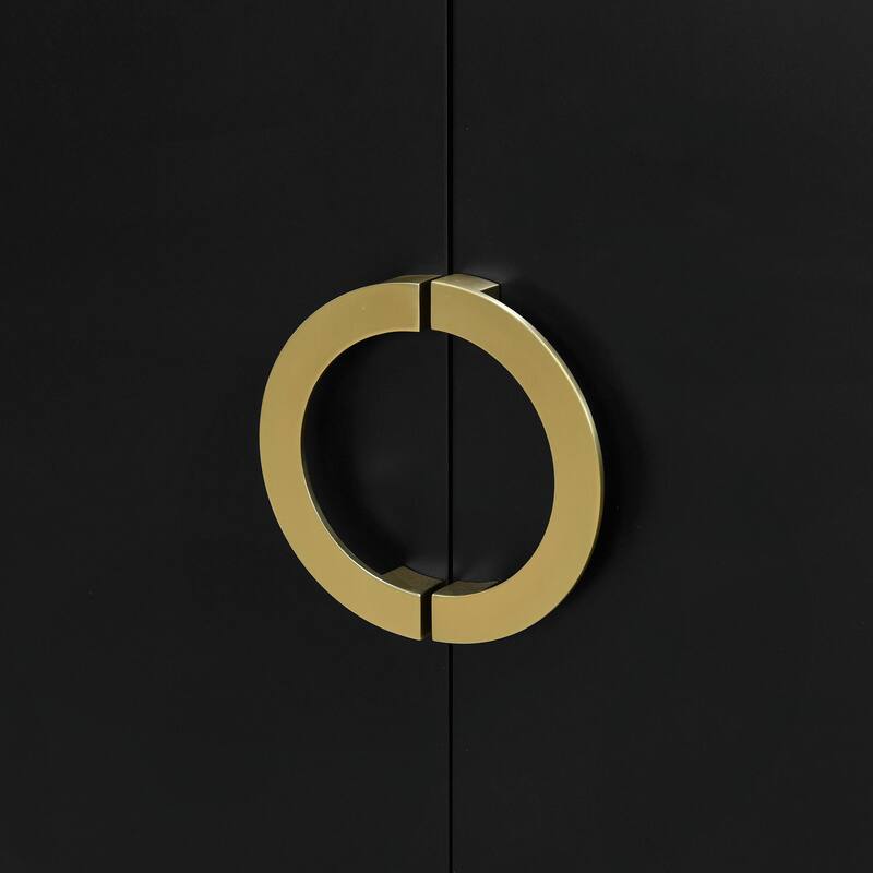Four-Door Metal Handle Storage Cabinet