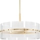 preview thumbnail 1 of 10, Progress Lighting P400389 Seville 6 Light 28" Wide Drum Chandelier Soft Gold