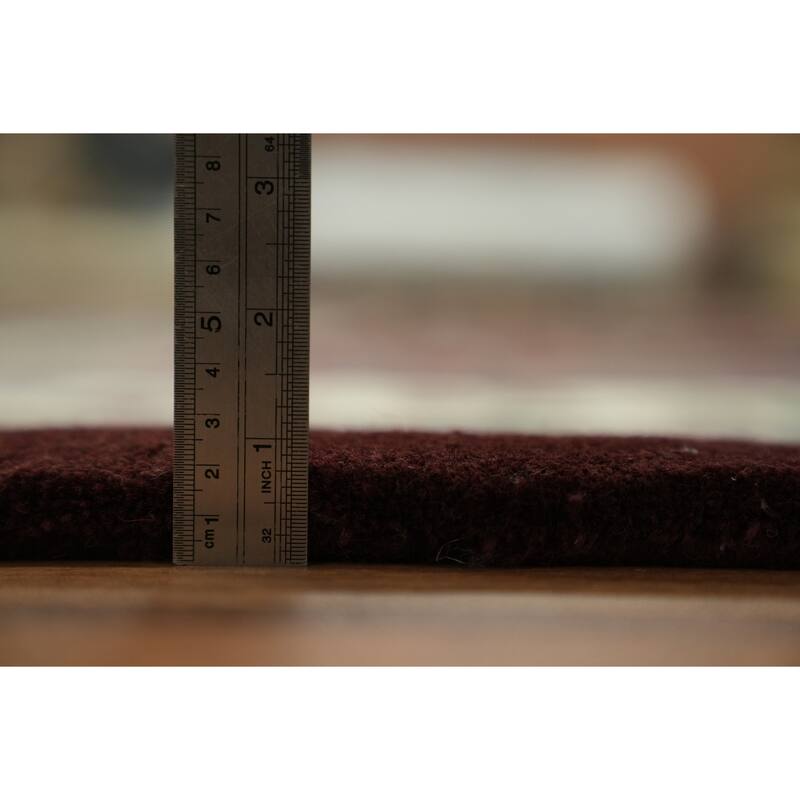 Hand Knotted Oriental 100% Wool Carpet Traditional All-Over Red Kashan Area Rug - 14' 1'' X 10' 2''