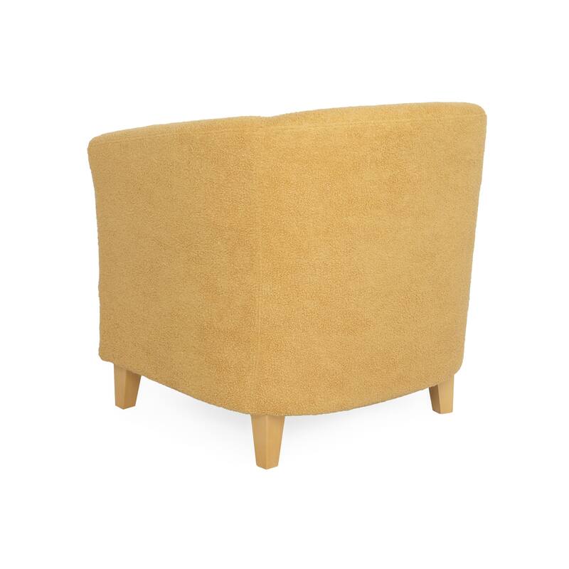 Isla Contemporary Textured Boucle Club Chair by Christopher Knight Home
