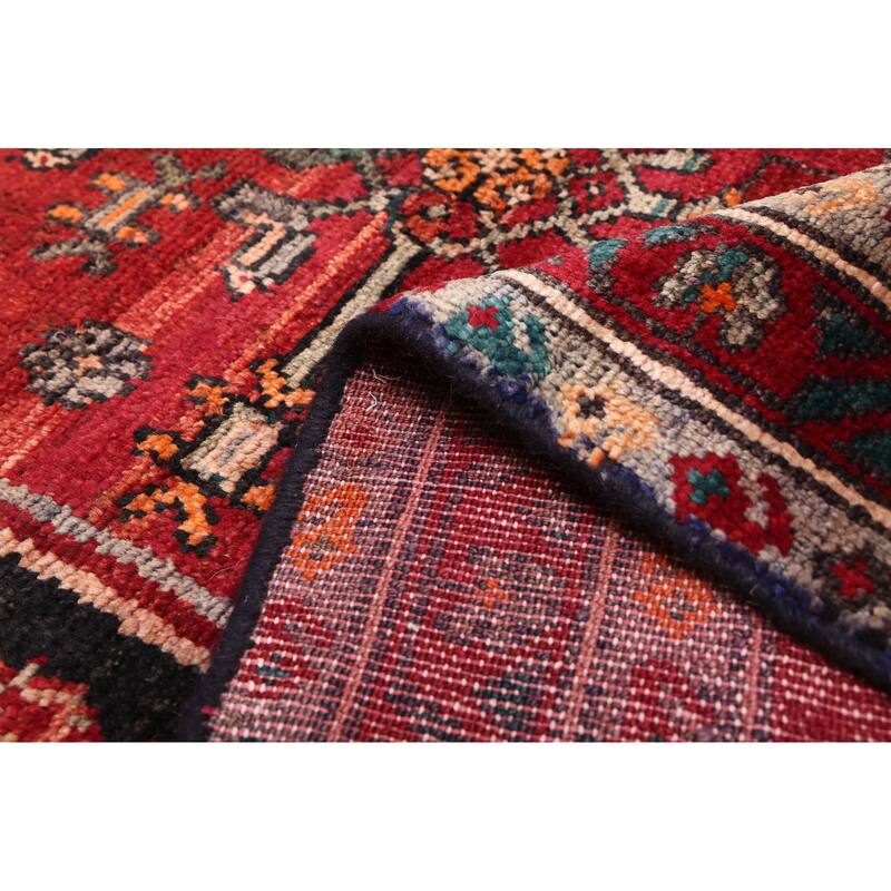 ECARPETGALLERY Hand-knotted Andelz Red Wool Rug - 4'0 x 7'7