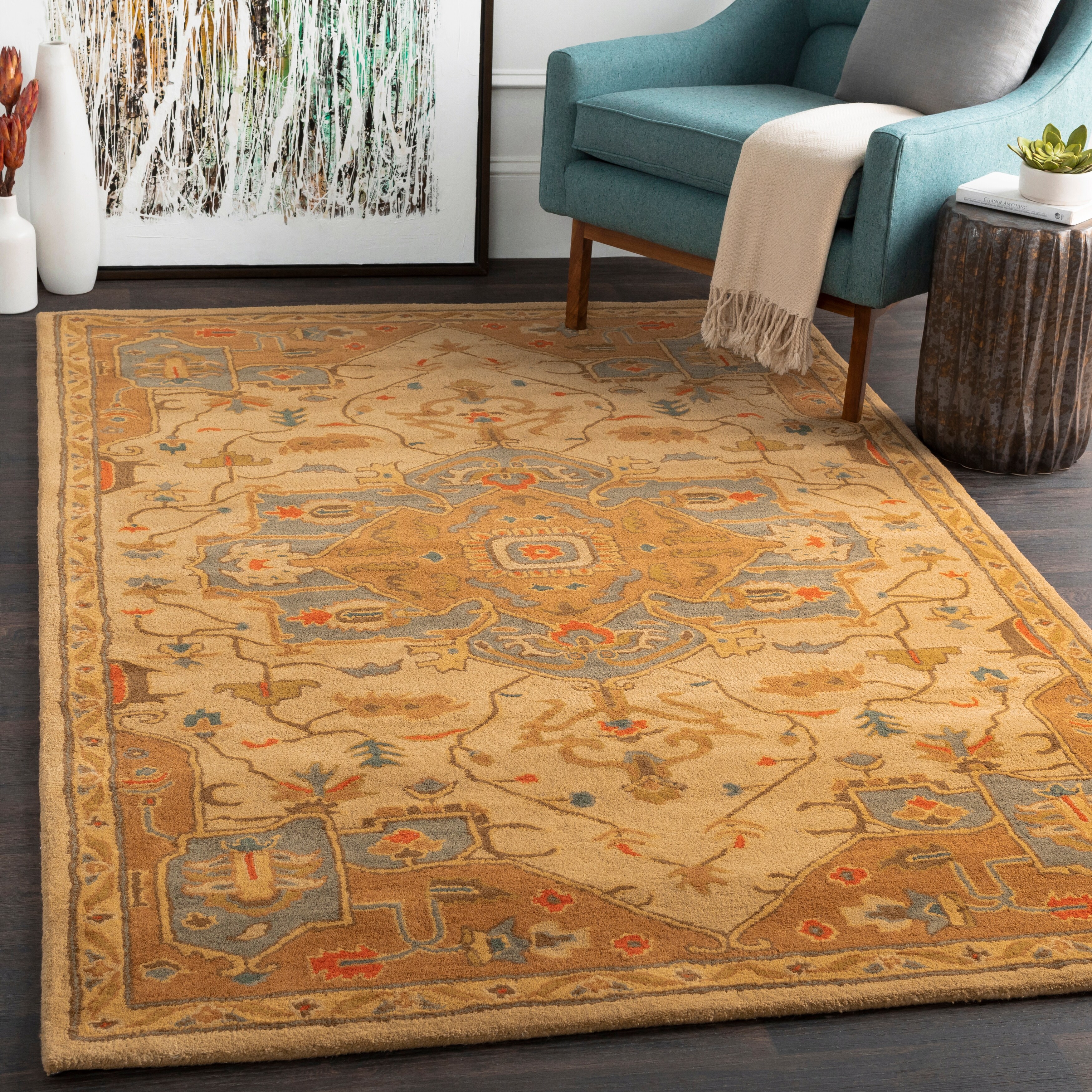 Hand Tufted Misty Traditional Wool Area Rug 9679869 Hand Tufted Misty Traditional Wool
