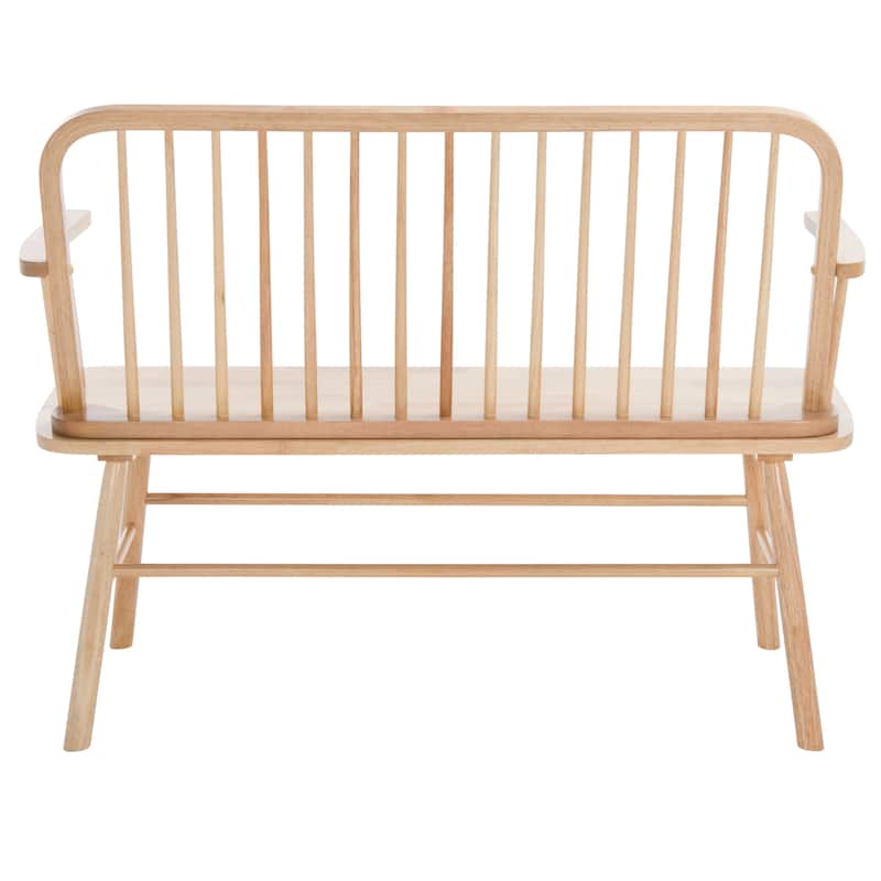 SAFAVIEH Tella Farmhouse Solid Wood Spindle Bench - 47Wx19Dx35H