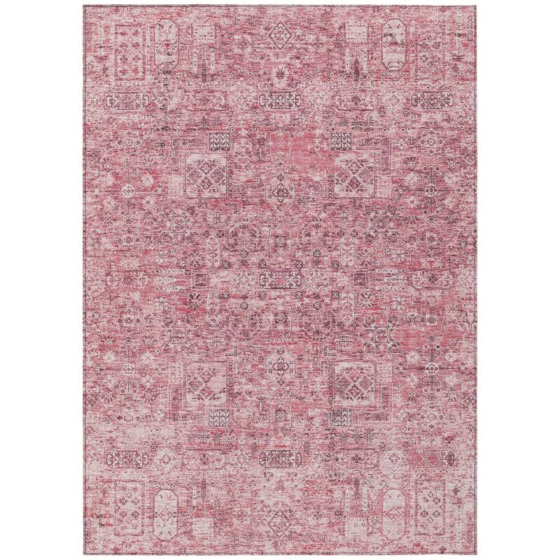HomeRoots Floral Transitional Rectangle Outdoor Rug