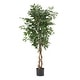 preview thumbnail 4 of 11, Harney Artificial Ficus Tree by Christopher Knight Home