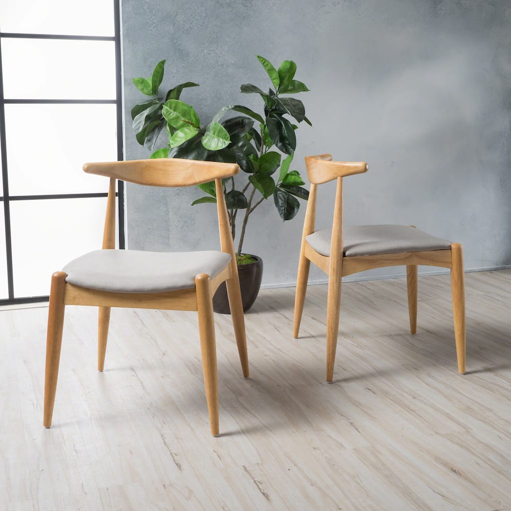 Francie Mid-Century Modern Dining Chairs (Set of 2) by Christopher Knight Home - 20.50" W x 20.25" L x 29.75" H
