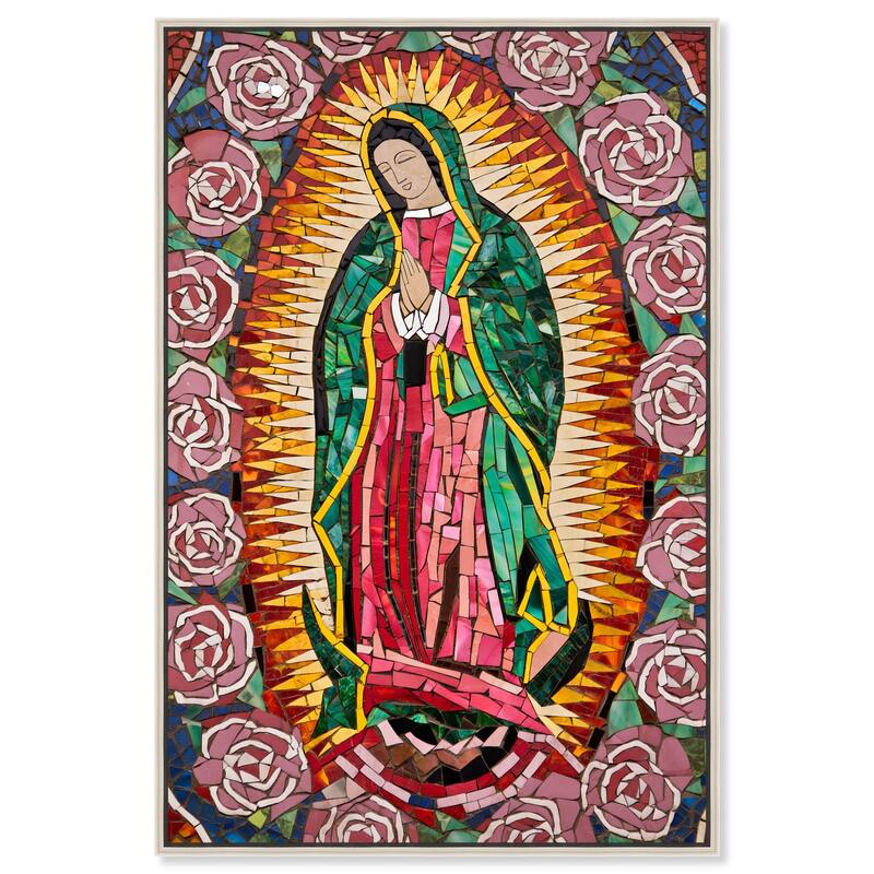 Mother of Mosaic Canvas by Art Remedy - Silver - 16" x 24"