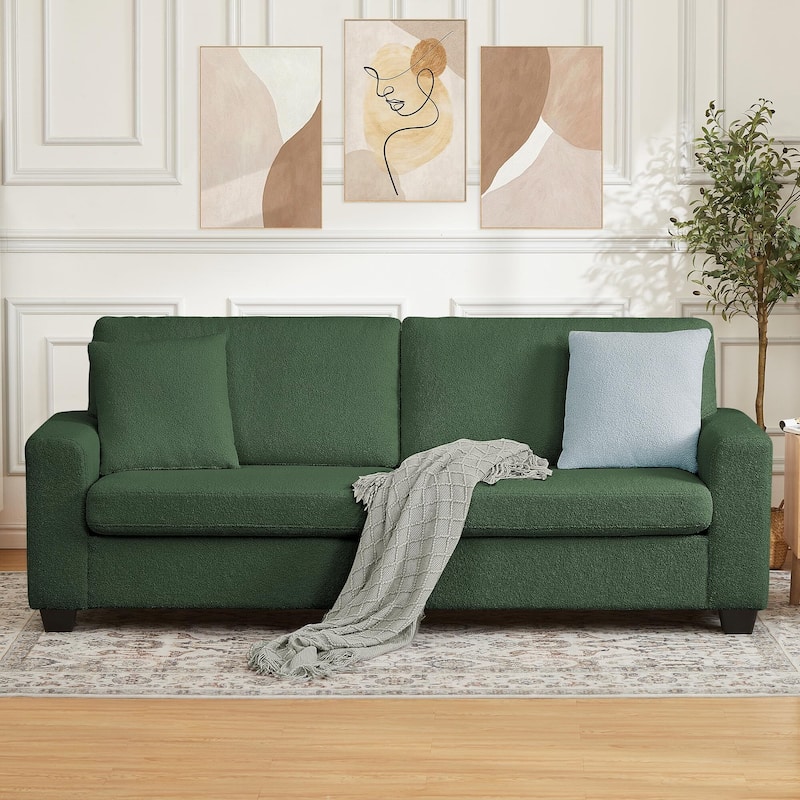 83'' Comfy Cloud Couch, Modern 3 Seater Deep Seat Sofa with Wide Armrester