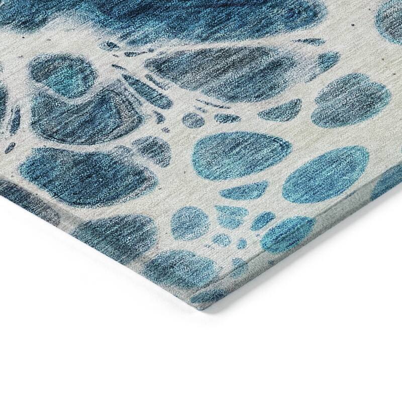 HomeRoots Nautical Transitional Rectangle Outdoor Rug