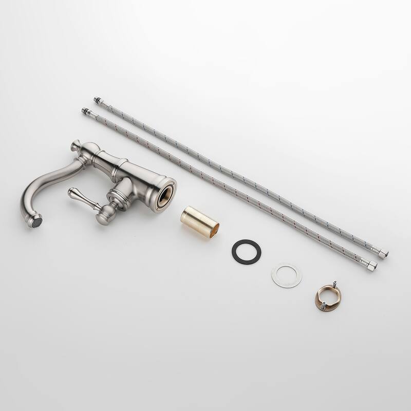 8.1"H Solid Brass Single-handle Bathroom Sink Faucet