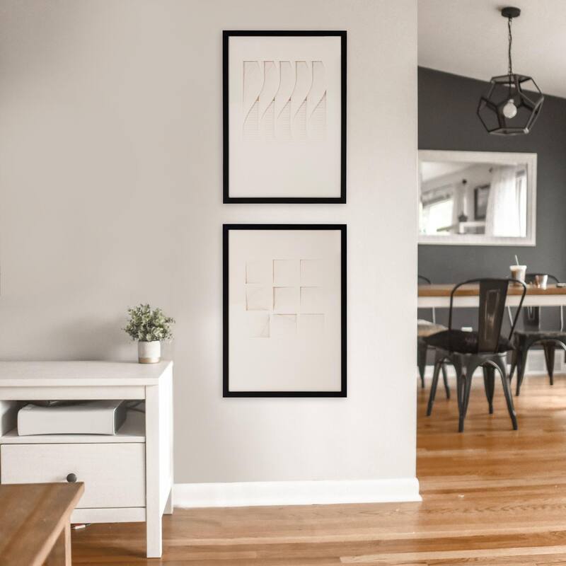 Dimensional Paper Twist Shadowbox Art