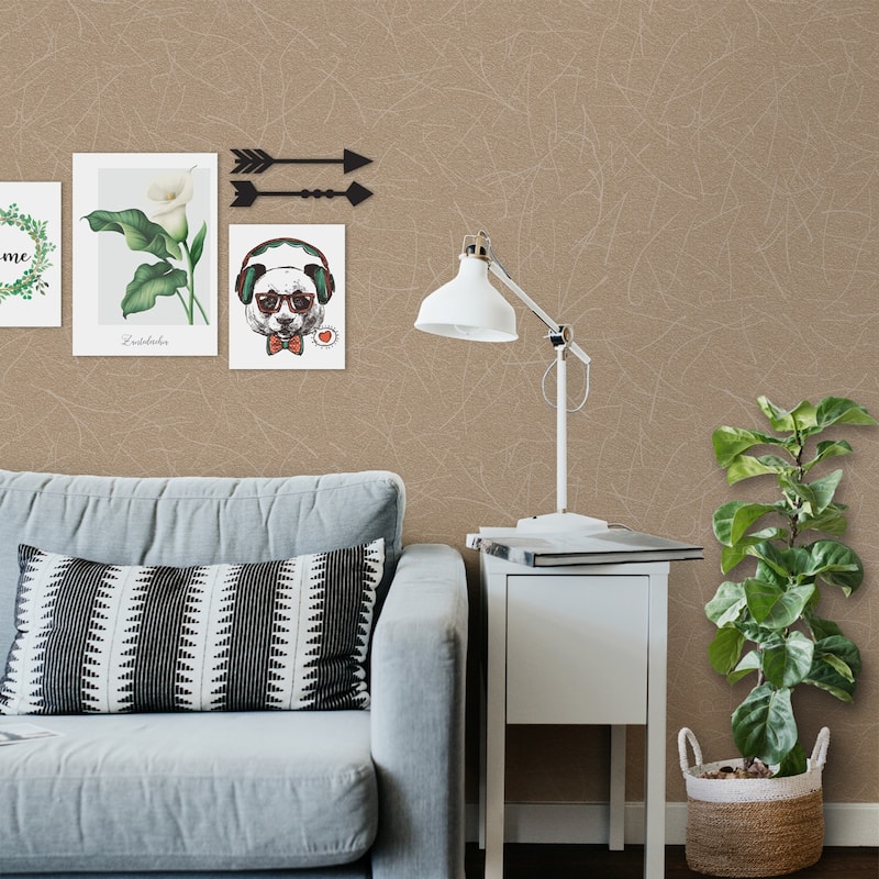 SUSSEXHOME Removable Wallpaper-Waterproof, Strippable, Light Resistance & Cleanable Wall Paper Roll-Wallpaper-Scratch