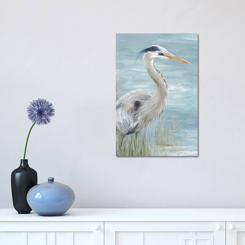 iCanvas "Great Blue Heron Gaze" by Eva Watts Canvas Print