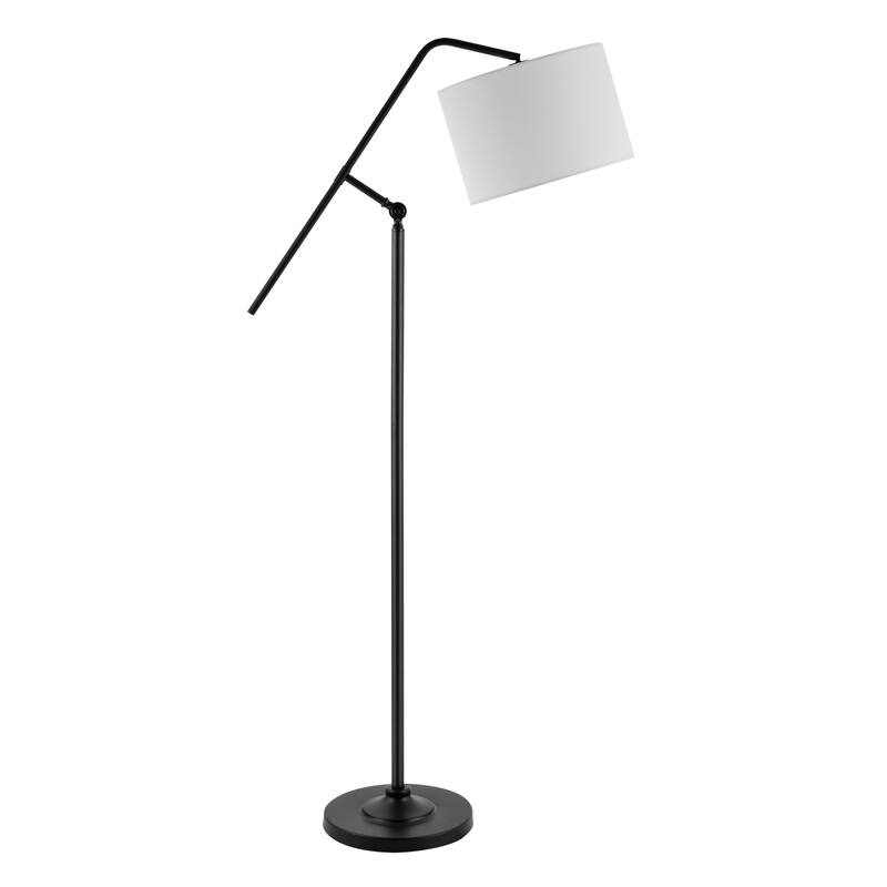 SAFAVIEH Lighting Blanchie 63" Modern & Contemporary Floor Lamp - 26" W x 13" D x 63" H - Black - 26Wx13Dx63H