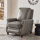 preview thumbnail 53 of 67, HULALA HOME Cigar Mid-century Modern Genuine Leather Recliner with Solid Wood Legs and Nailhead Trim