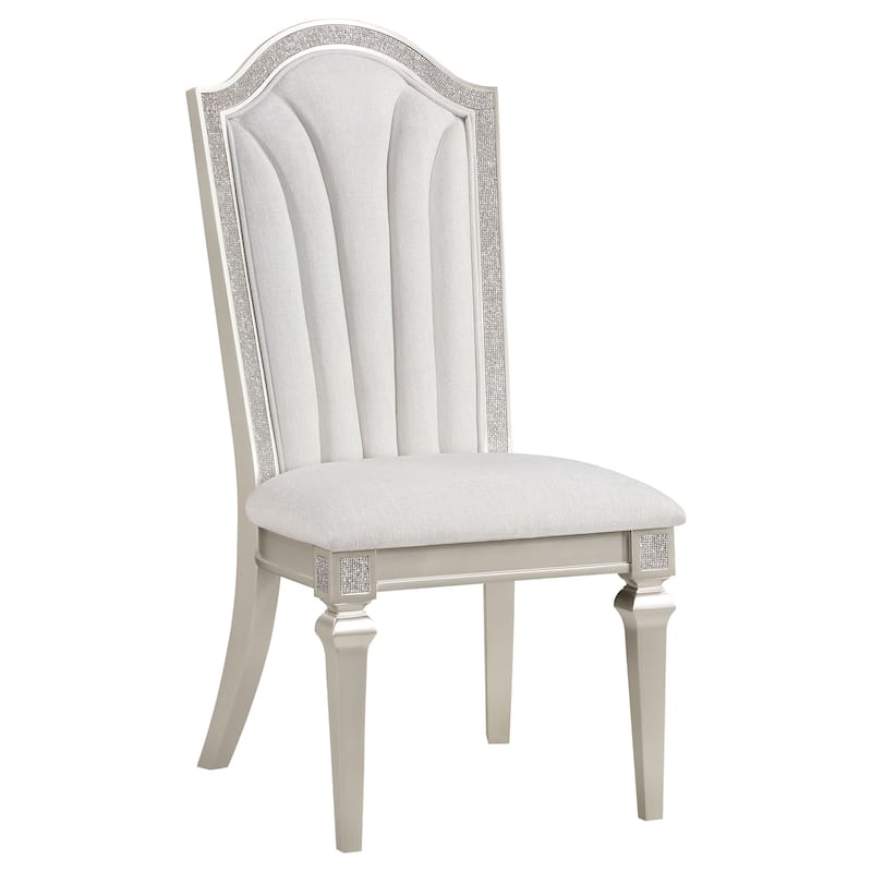 Evangeline Silver Oak Wood Dining Side Chair (Set of 2)