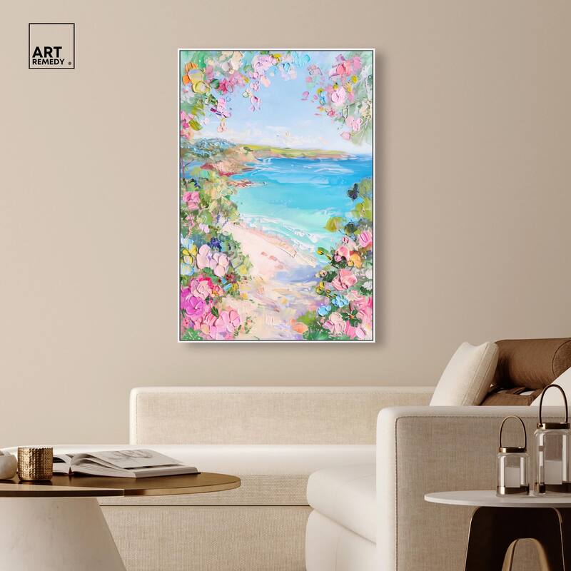 Hillside Harbor View II Canvas by Art Remedy