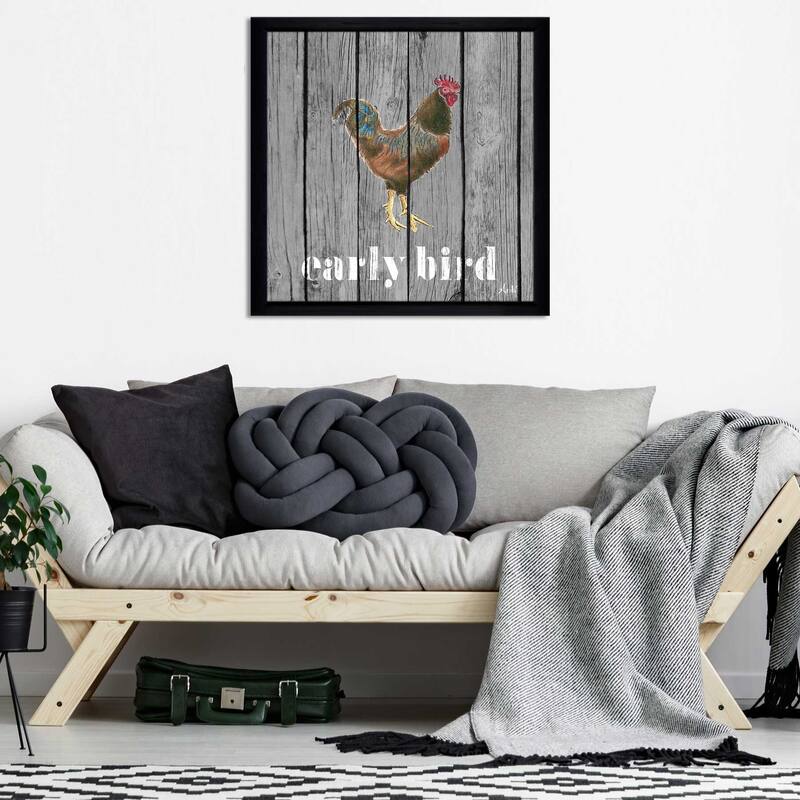 "Early Bird Rooster (Square)" Print on Acrylic