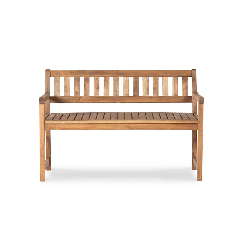Catalan Acacia Outdoor Bench - Brown