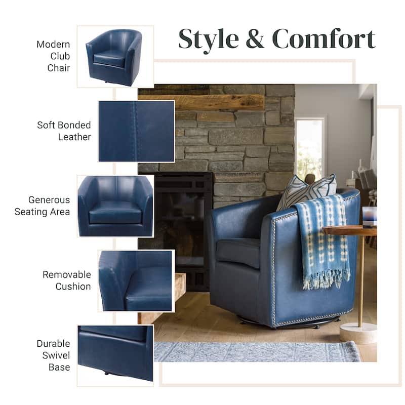 NPD Furniture Ernest Swivel Arm Chair