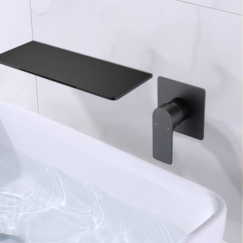 Topcraft Wall Mount Single Handle Waterfall Bathroom Faucet