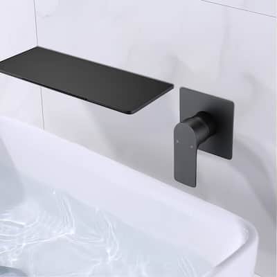 Topcraft Wall Mount Single Handle Waterfall Bathroom Faucet