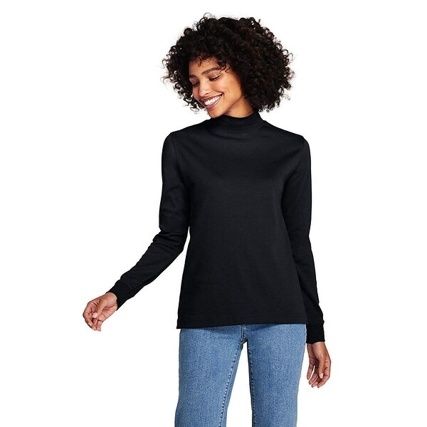 Women's pima cotton mock turtleneck new arrivals