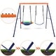preview thumbnail 4 of 5, 32" Saucer Swing with Stand for Kids Outdoor