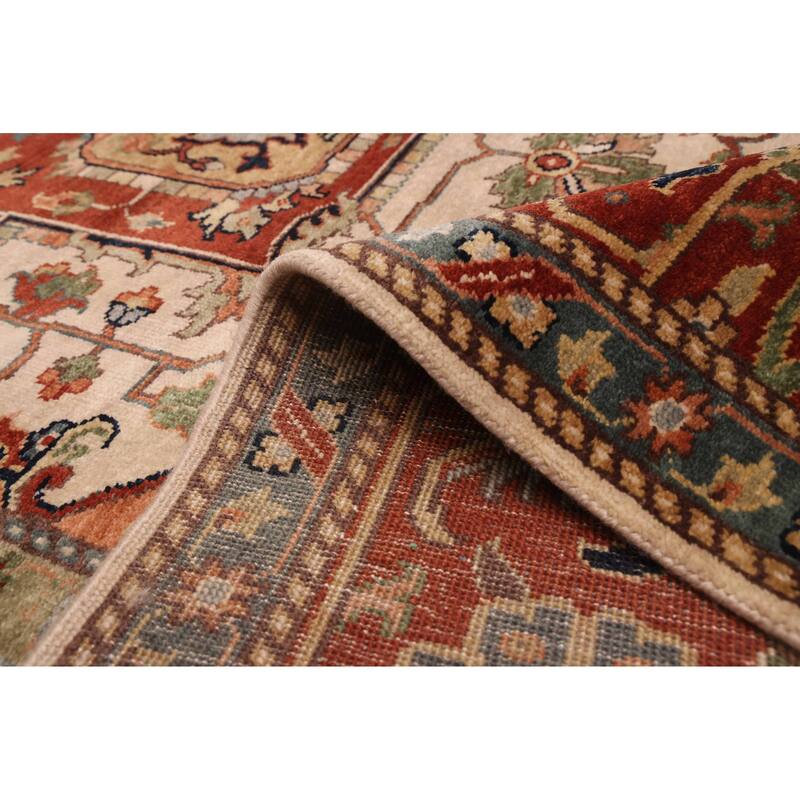 ECARPETGALLERY Hand-knotted Jules Sultane Ivory Wool Rug - 8'11 x 12'0