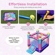 preview thumbnail 12 of 15, 3-in-1 Princess Theme Inflatable Castle without Blower - 104.5" x 131.5" x 98.5"(L x W x H)